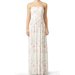 ERIN Erin Fetherstone Ivory Floral Isabelle Maxi Gown Sz Small MSRP $295
